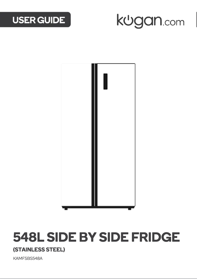 Image de la première page du manuel de l'appareil KAMFSBS548A