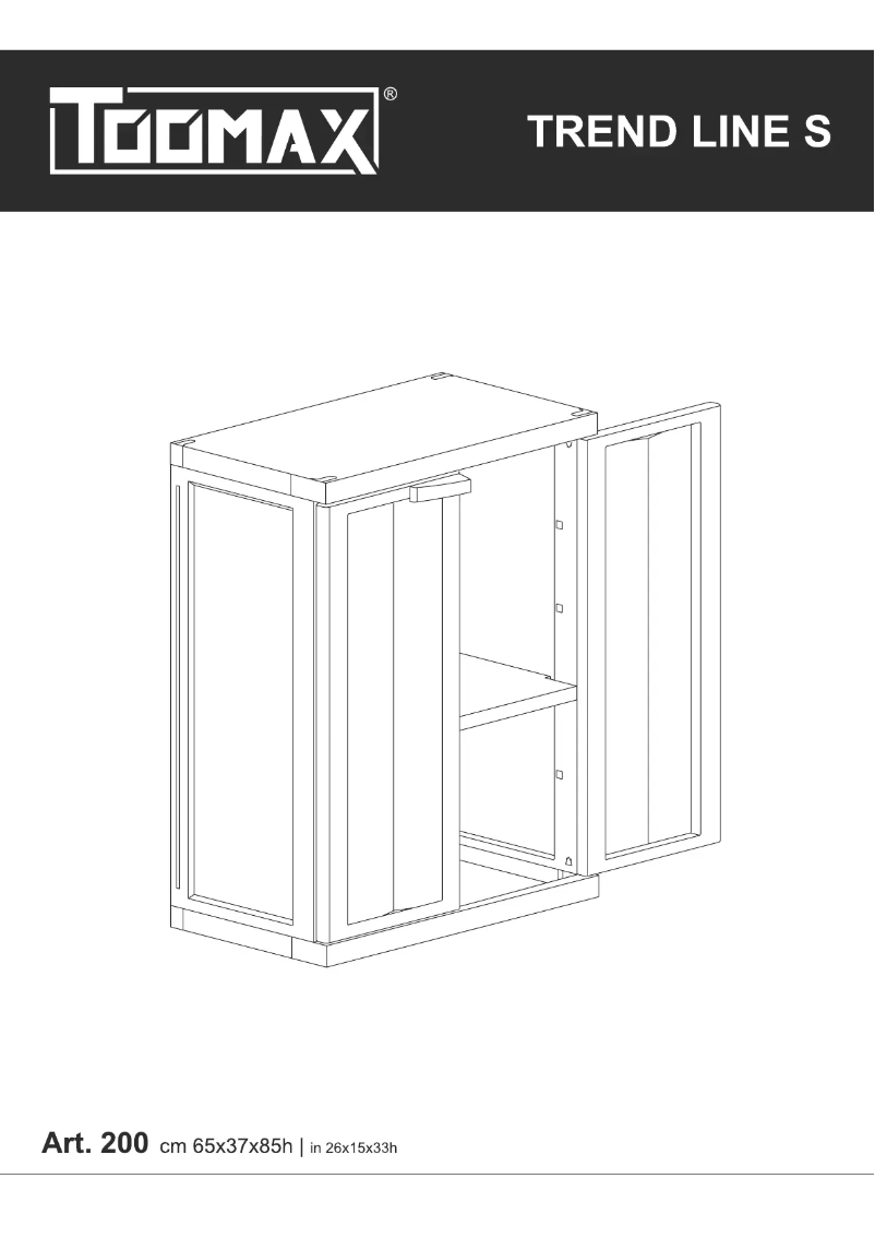 Page 1 de la notice Manuel utilisateur Toomax Trend Line S Art. 200