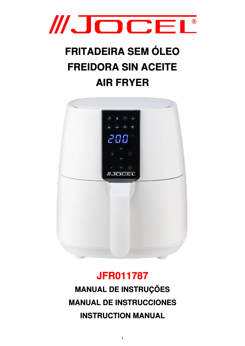 Page n°1 - Manuel utilisateur Jocel JFR011787