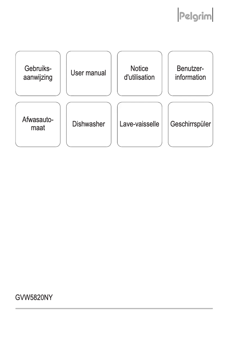 Page n°1 - Manuel utilisateur Pelgrim GVW582ONY