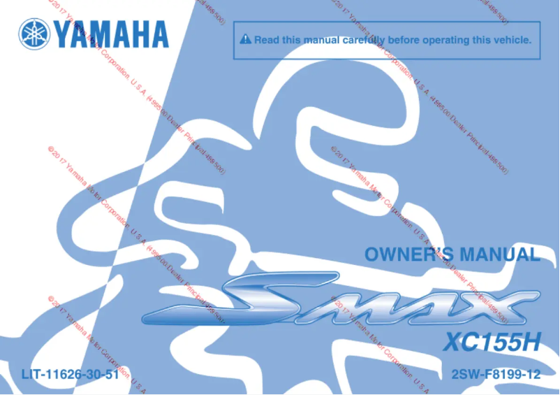 Image de la première page du manuel de l'appareil Smax (2017)