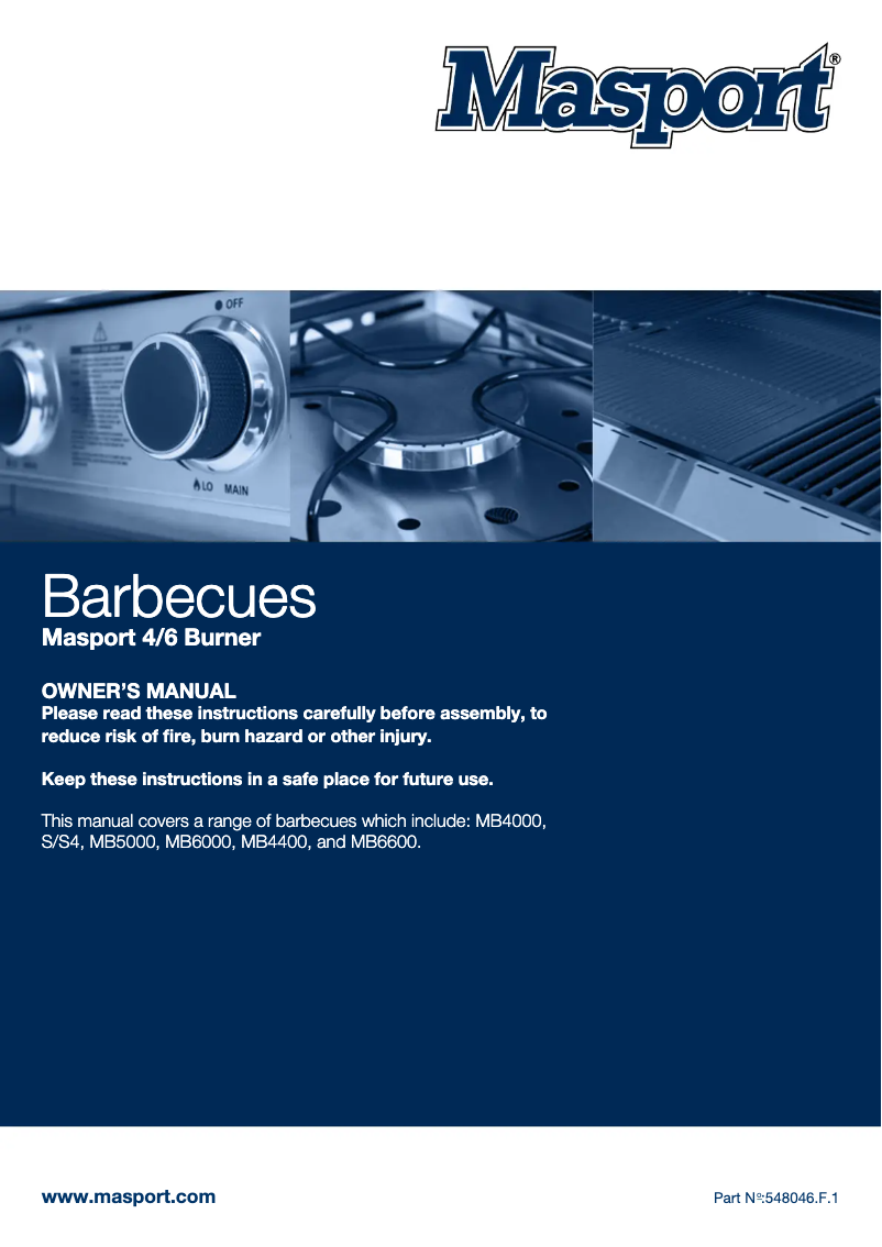 Page 1 de la notice Manuel utilisateur Masport Classic Six