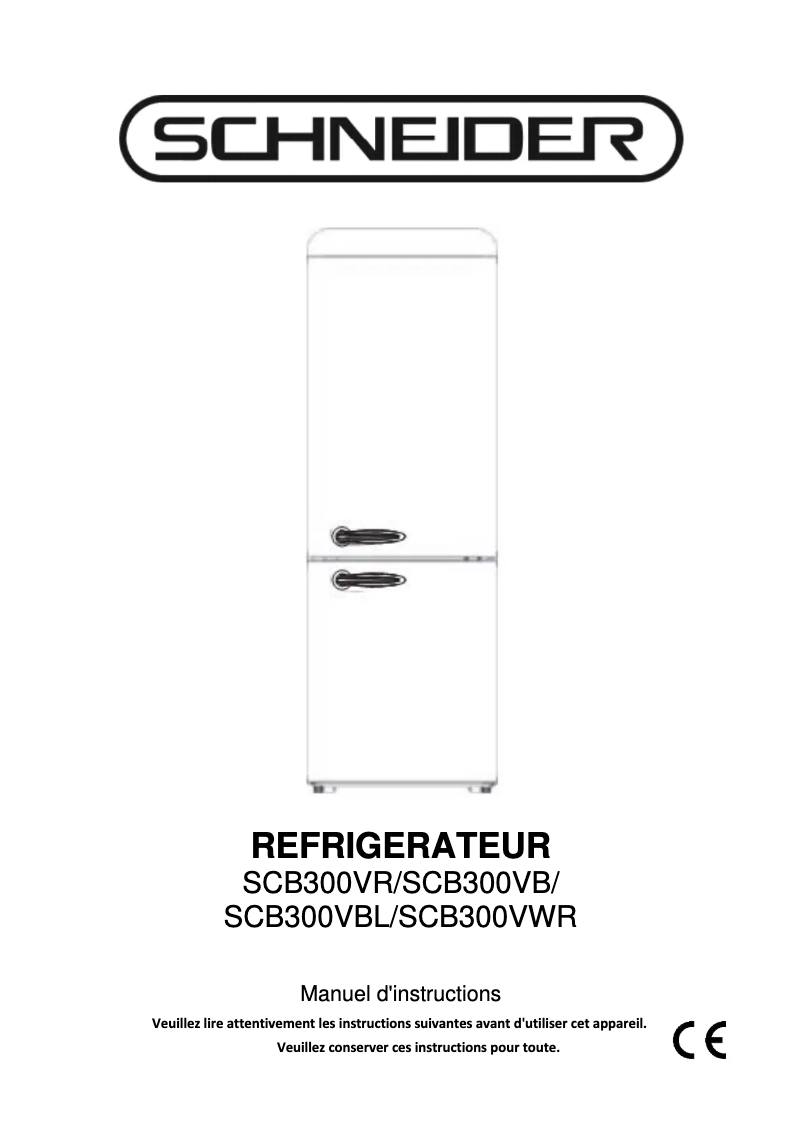 Page 1 de la notice Manuel utilisateur Schneider SCB300V
