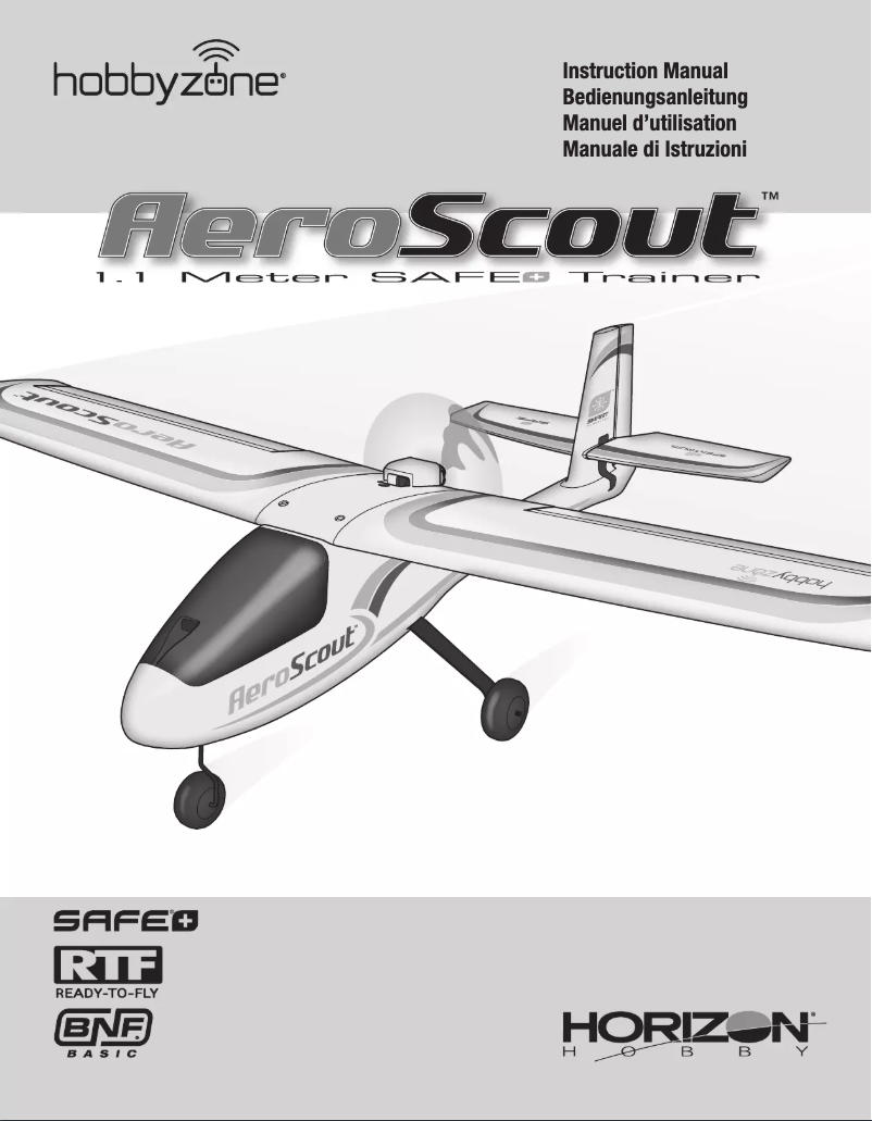 Page n°1 - Manuel utilisateur Hobby Zone AeroScout S