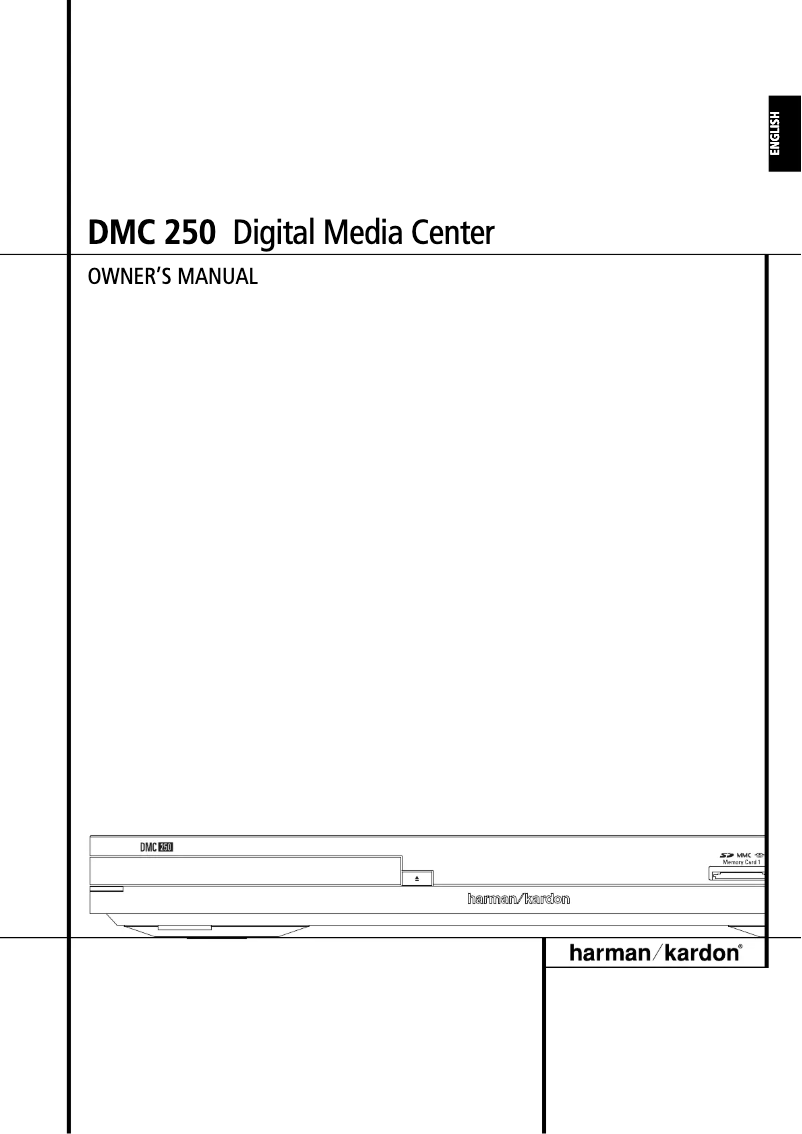 Image de la première page du manuel de l'appareil DMC 250/230