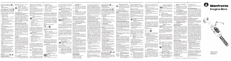 Page n°1 - Manuel utilisateur Manfrotto MVR901EPLA
