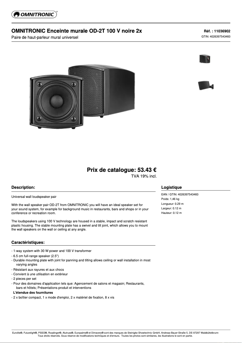 Image de la première page du manuel de l'appareil OD-2T