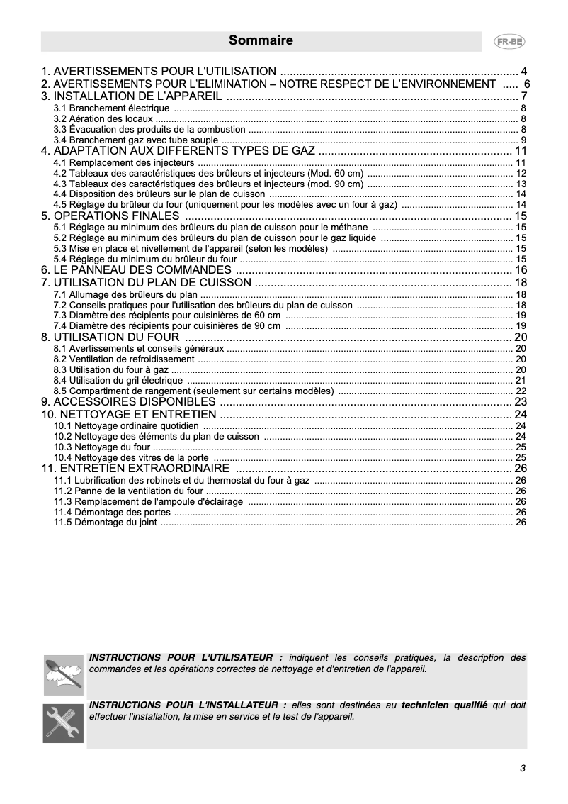 Image de la première page du manuel de l'appareil C6GVXBE