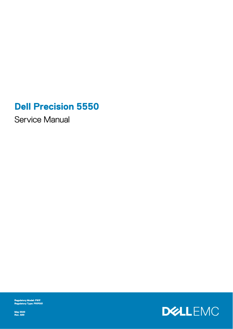 Page n°1 - Manuel utilisateur Dell Precision 5550