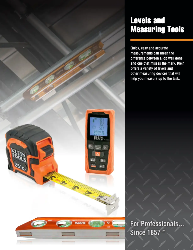 Page 1 de la notice Brochure Klein Tools 9319RE