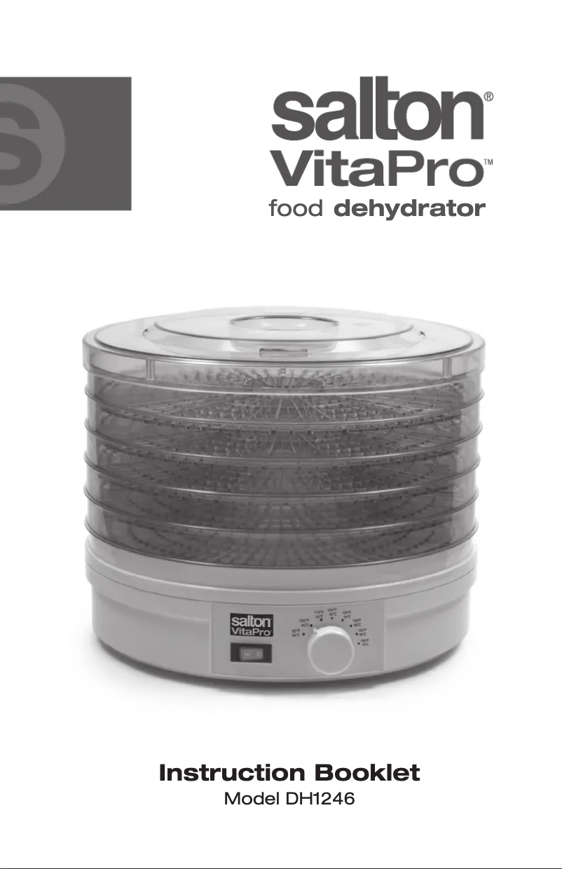Page 1 de la notice Manuel utilisateur Salton DH1246
