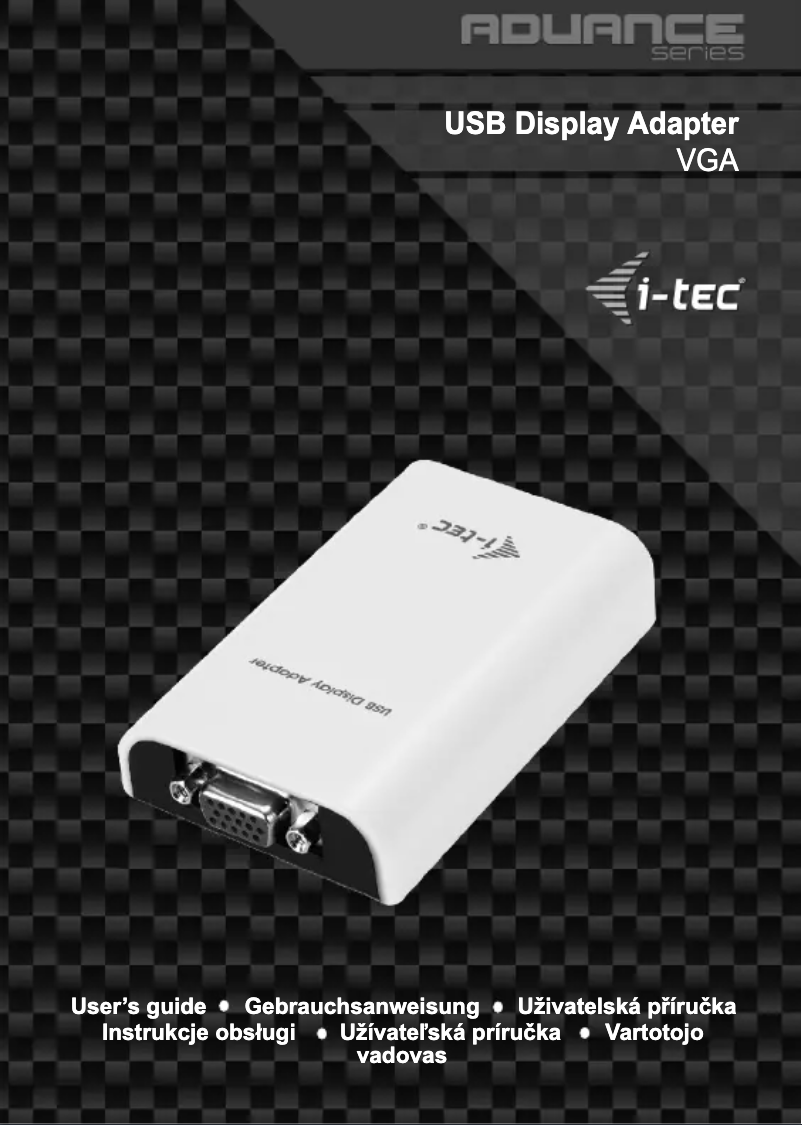 Página 1 del manual Manual de usuario i-TEC USB2VGA