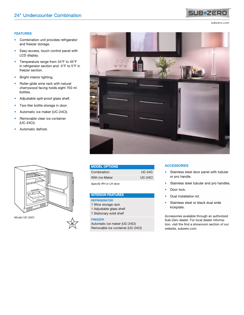 Image de la première page du manuel de l'appareil UC-24CI-LH