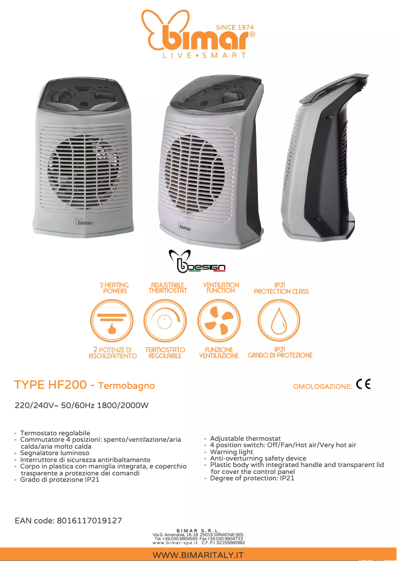 Image de la première page du manuel de l'appareil HF200