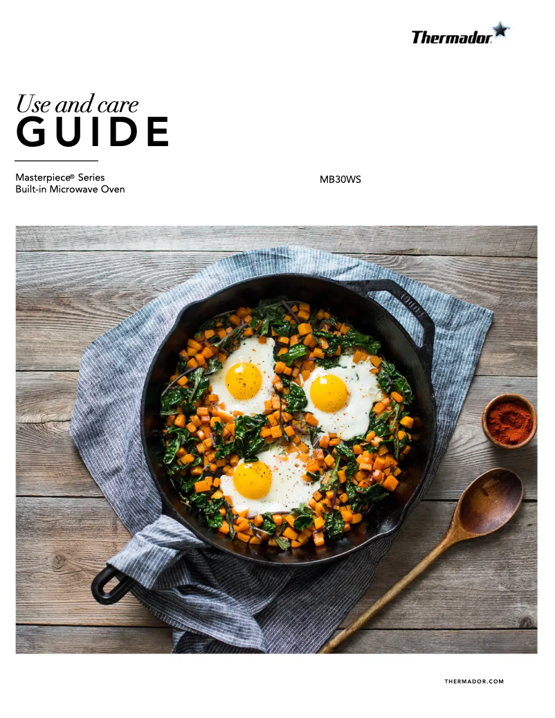 Page 1 de la notice Manuel utilisateur Thermador MB30WS