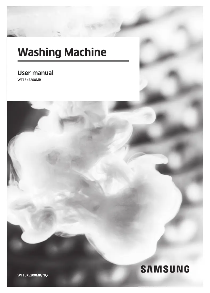 Image de la première page du manuel de l'appareil WT15K5200MR