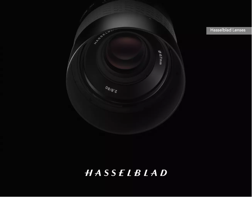 Page n°1 - Manuel utilisateur Hasselblad XCD 90/3.2