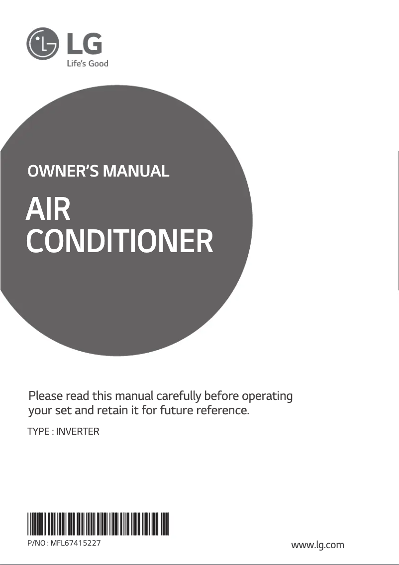 Página 1 del manual Manual de usuario LG USUQ186C454