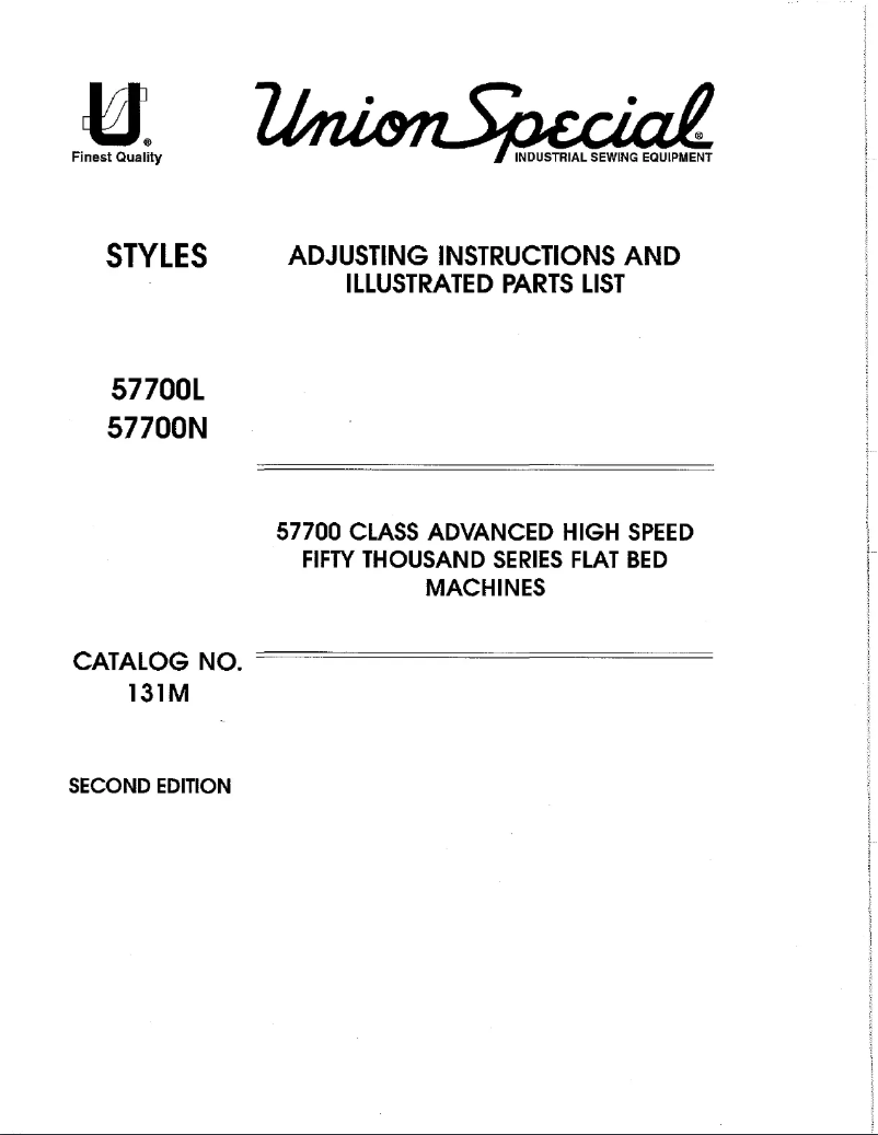 Image de la première page du manuel de l'appareil 57700N