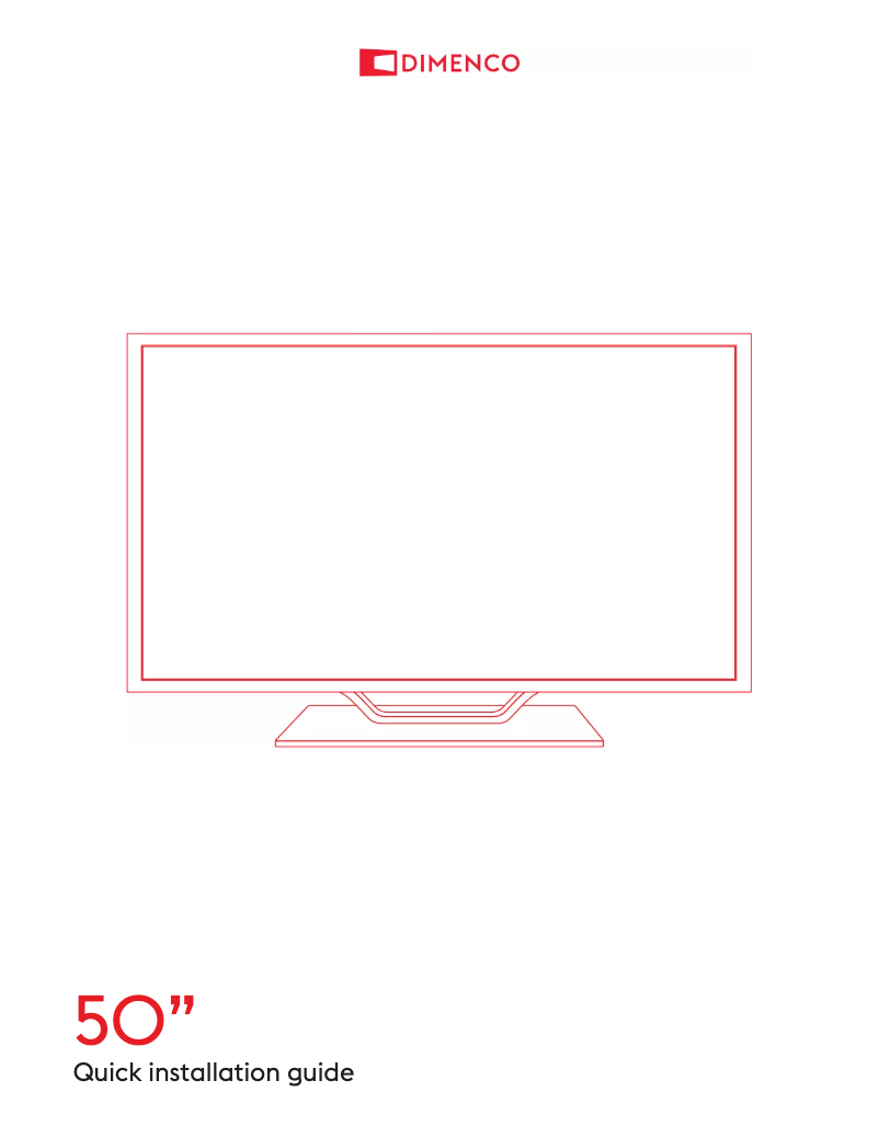 Page n°1 - Manuel utilisateur Dimenco DM504MAS