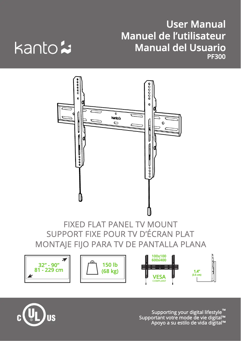 Página 1 del manual Manual de usuario Kanto PF300