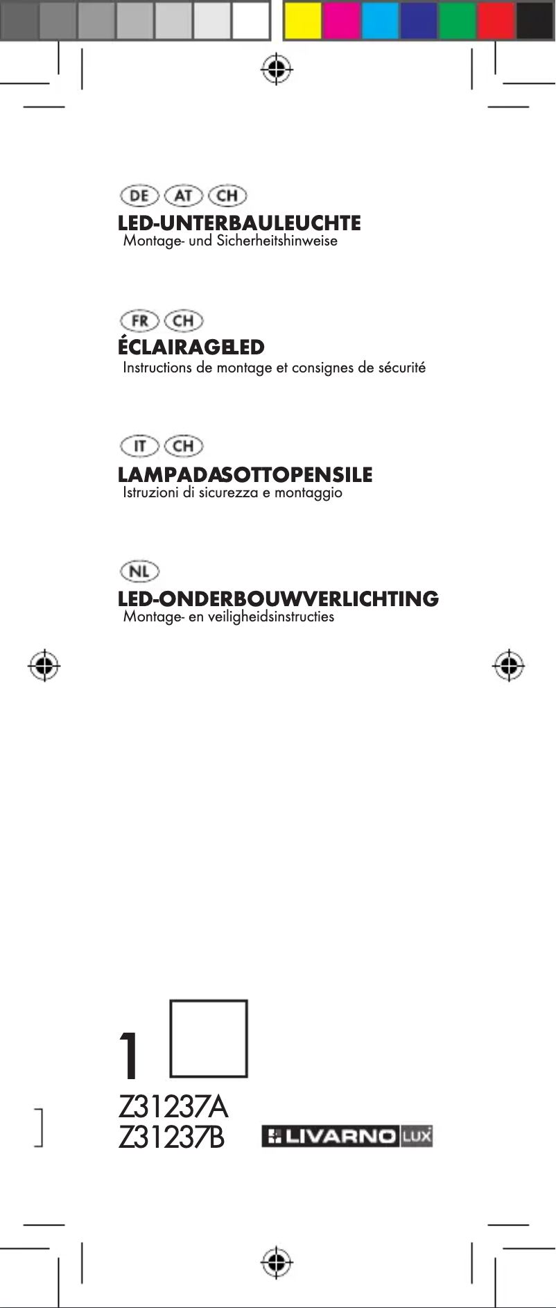 Page 1 de la notice Manuel utilisateur Livarno Lux IAN 75470