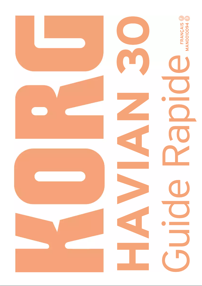 Page n°1 - Manuel utilisateur Korg HAVIAN 30