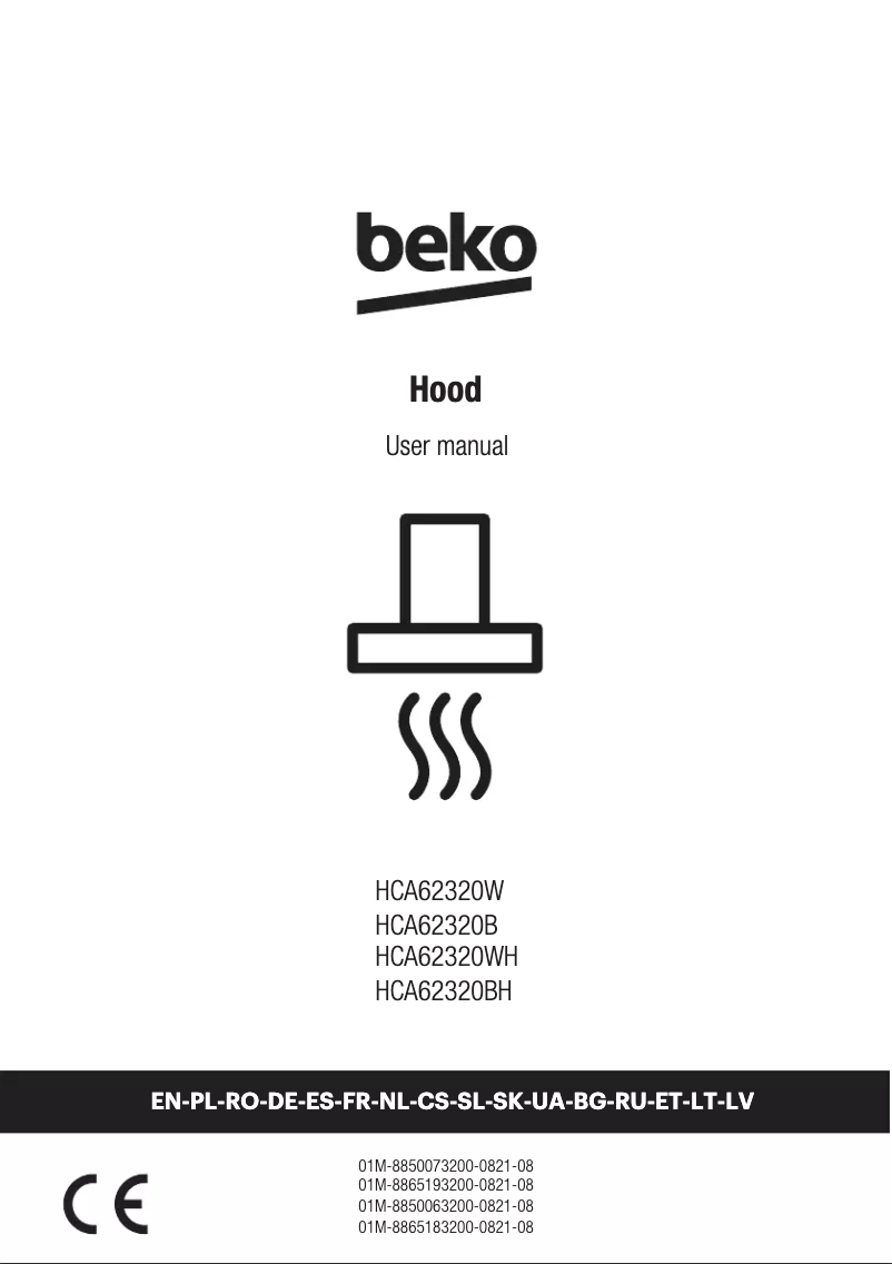 Page 1 de la notice Manuel utilisateur Beko HCA62320W