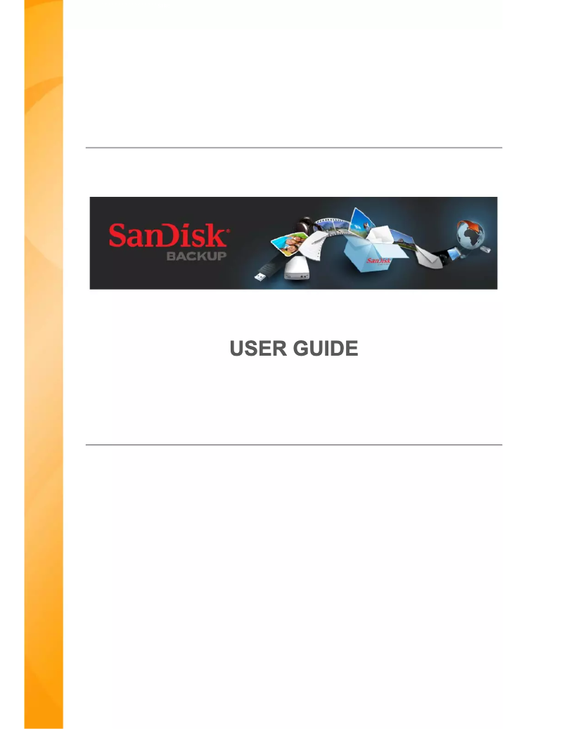 Page 1 de la notice Manuel utilisateur Sandisk Ultra Backup