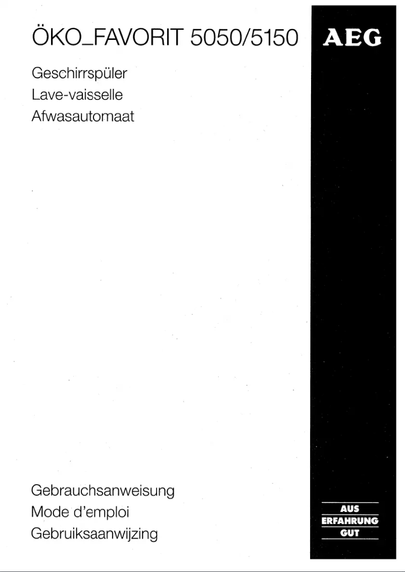 Image de la première page du manuel de l'appareil Favorit 5150