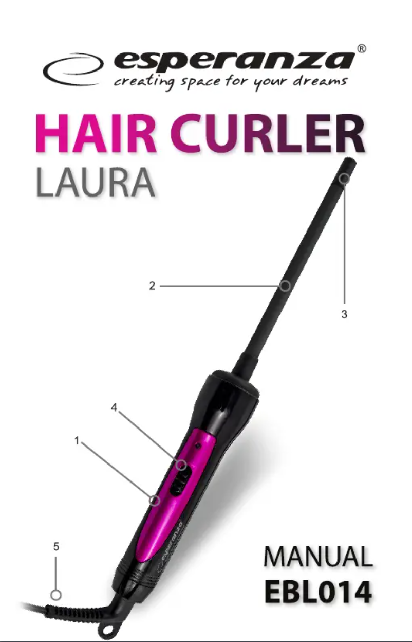 Page 1 de la notice Manuel utilisateur Esperanza Laura EBL014