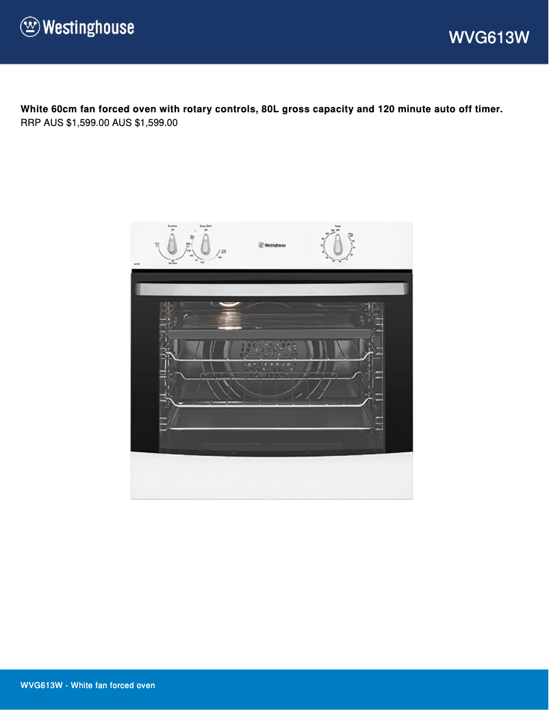 Image de la première page du manuel de l'appareil WVG613WLPG