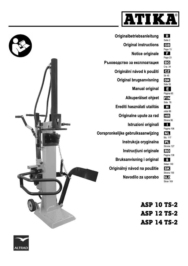 Page n°1 - Manuel utilisateur ATIKA ASP 12 TS-2