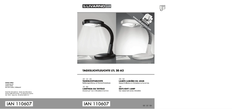 Page 1 de la notice Manuel utilisateur Livarno Lux LTL 20 A2