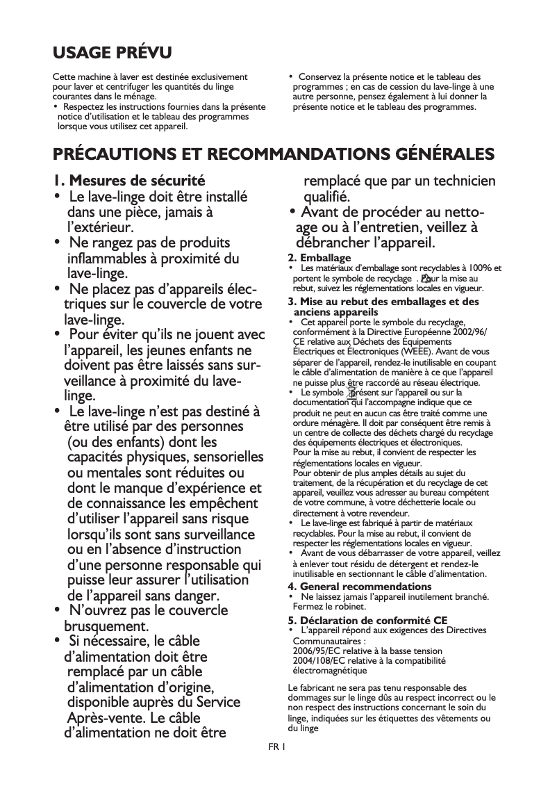 Image de la première page du manuel de l'appareil AWE 7220 GG