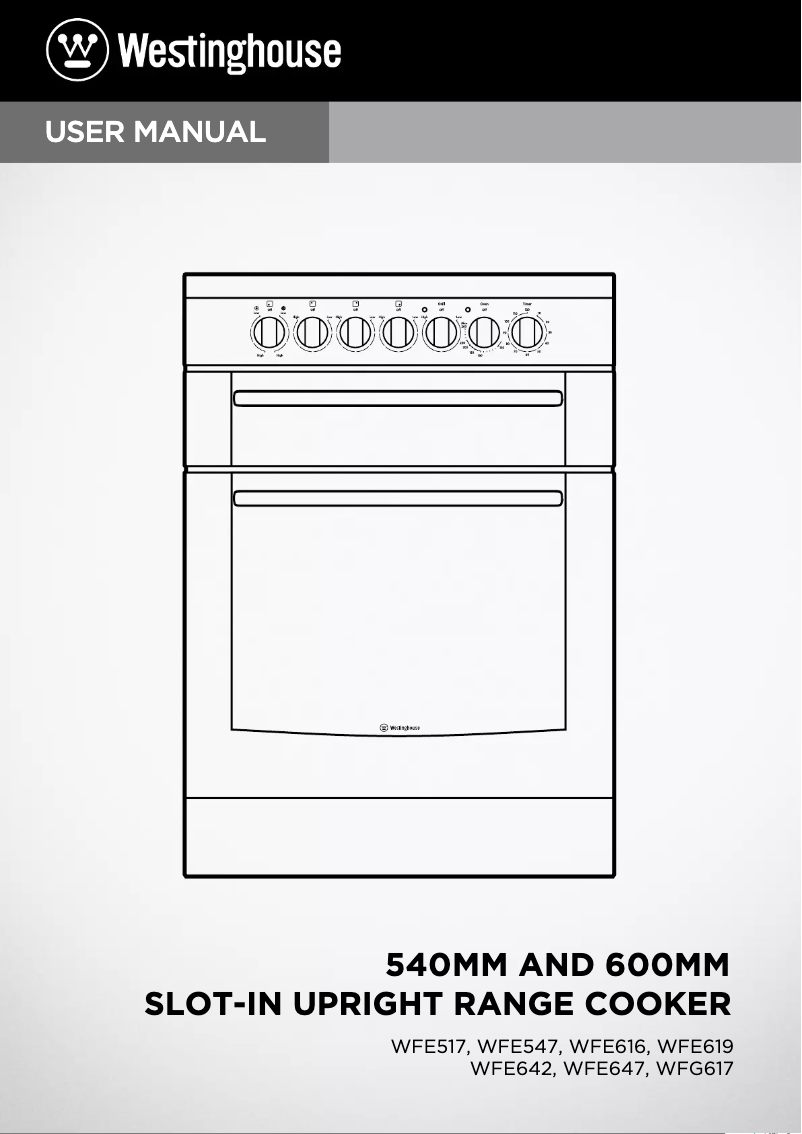 Page 1 de la notice Manuel utilisateur Westinghouse WFE647SA