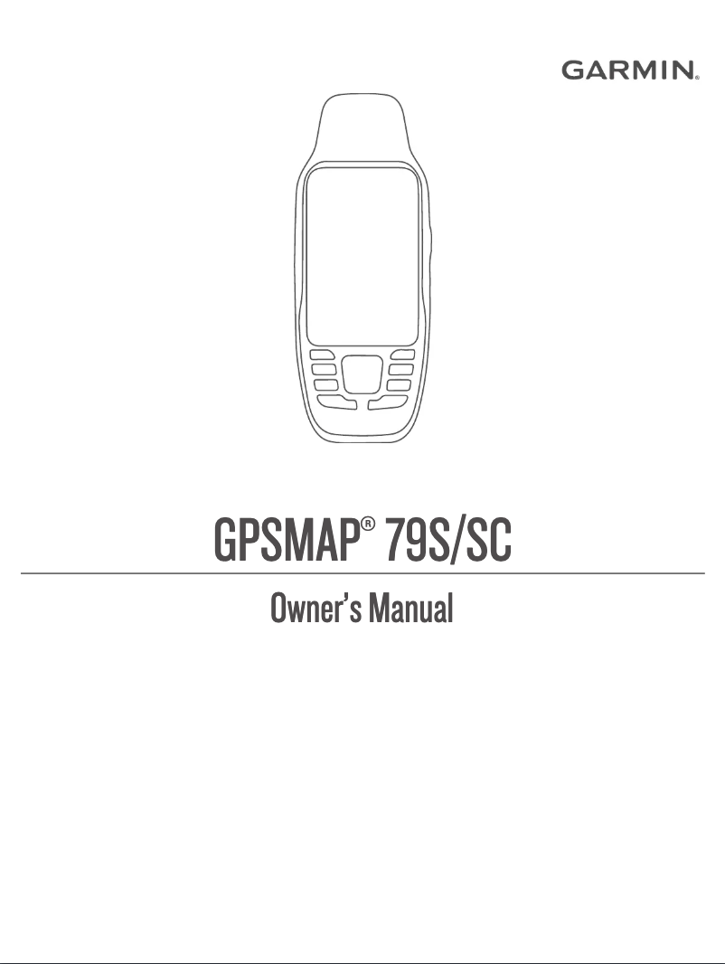 Page n°1 - Manuel utilisateur Garmin GPSMap 79SC