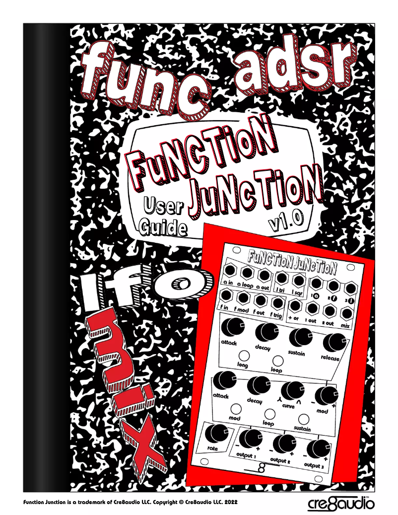 Page 1 de la notice Manuel utilisateur Cre8audio Function Junction