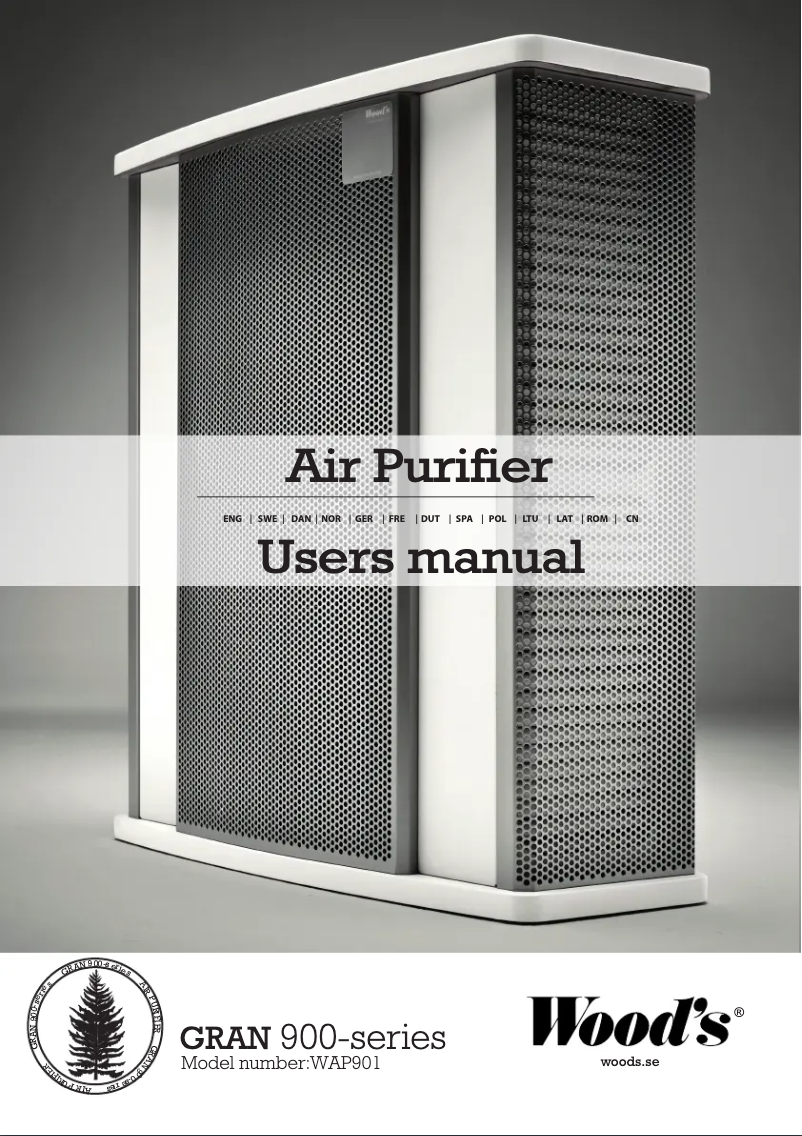 Página 1 del manual Manual de usuario Wood's WAP901