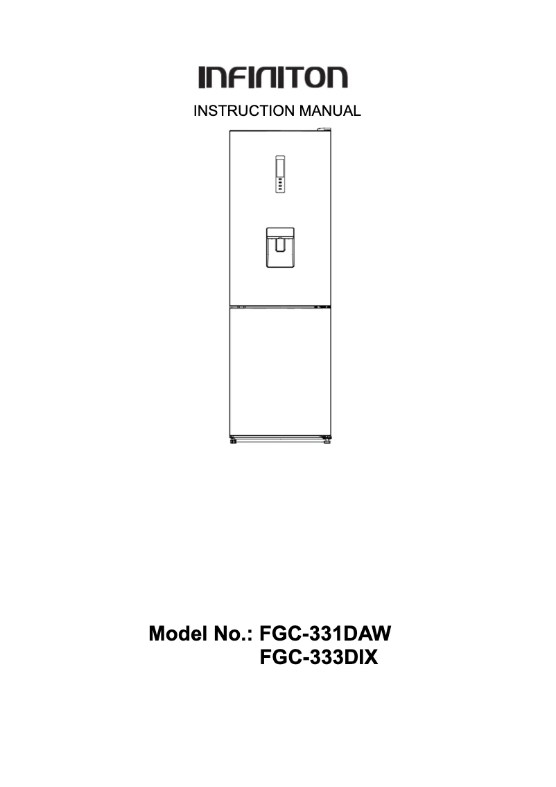Image de la première page du manuel de l'appareil FGC-333DIX