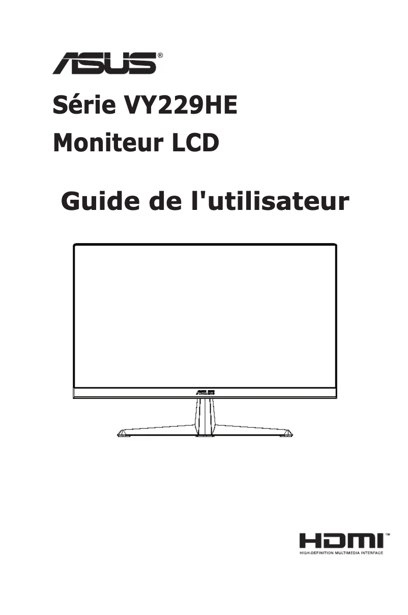 Image de la première page du manuel de l'appareil VY229HE