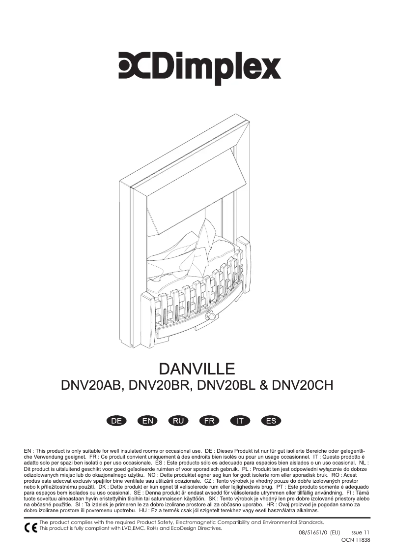 Page n°1 - Manuel utilisateur Dimplex DNV20CH