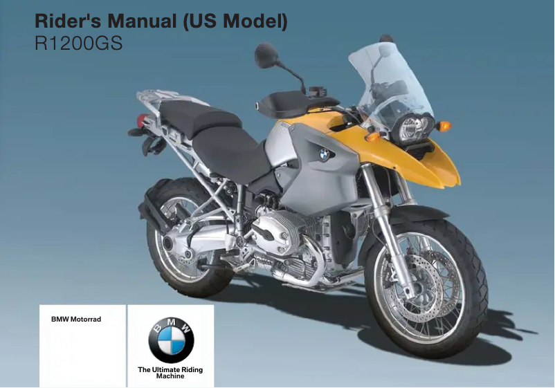 Image de la première page du manuel de l'appareil R 1200 GS (2005)