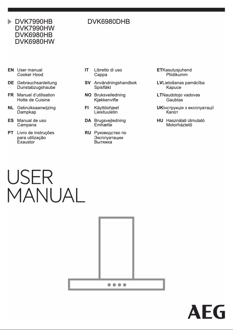 Page n°1 - Manuel utilisateur AEG DVK6980HW