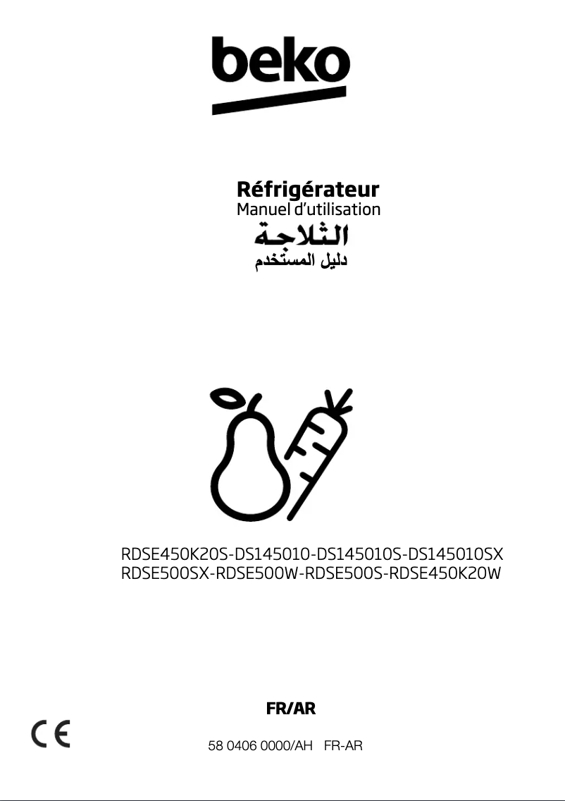 Image de la première page du manuel de l'appareil RDSE500W