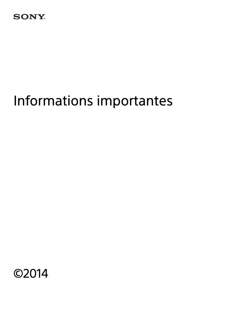 Page 1 de la notice Manuel utilisateur Sony Xperia 1 III