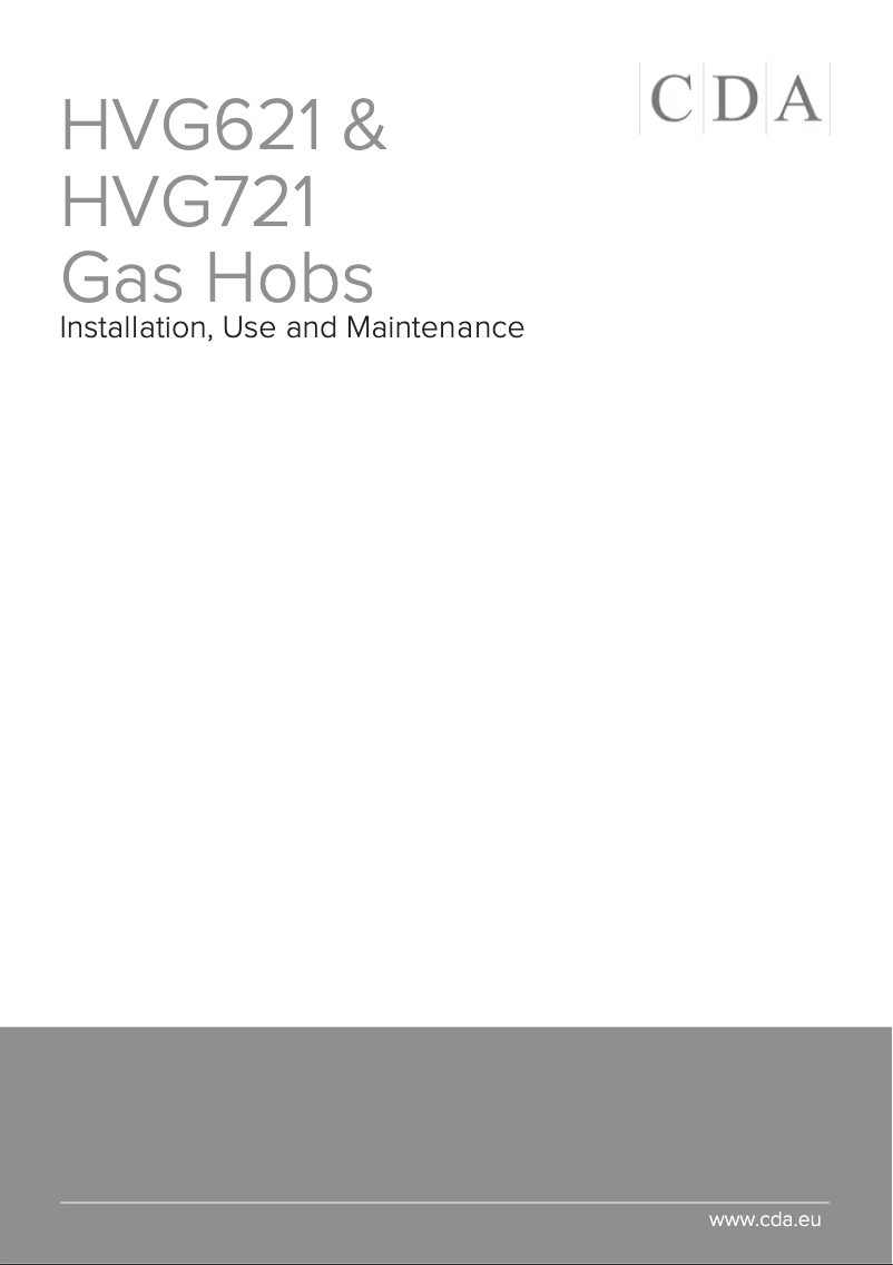 Page n°1 - Manuel utilisateur CDA HVG721BL