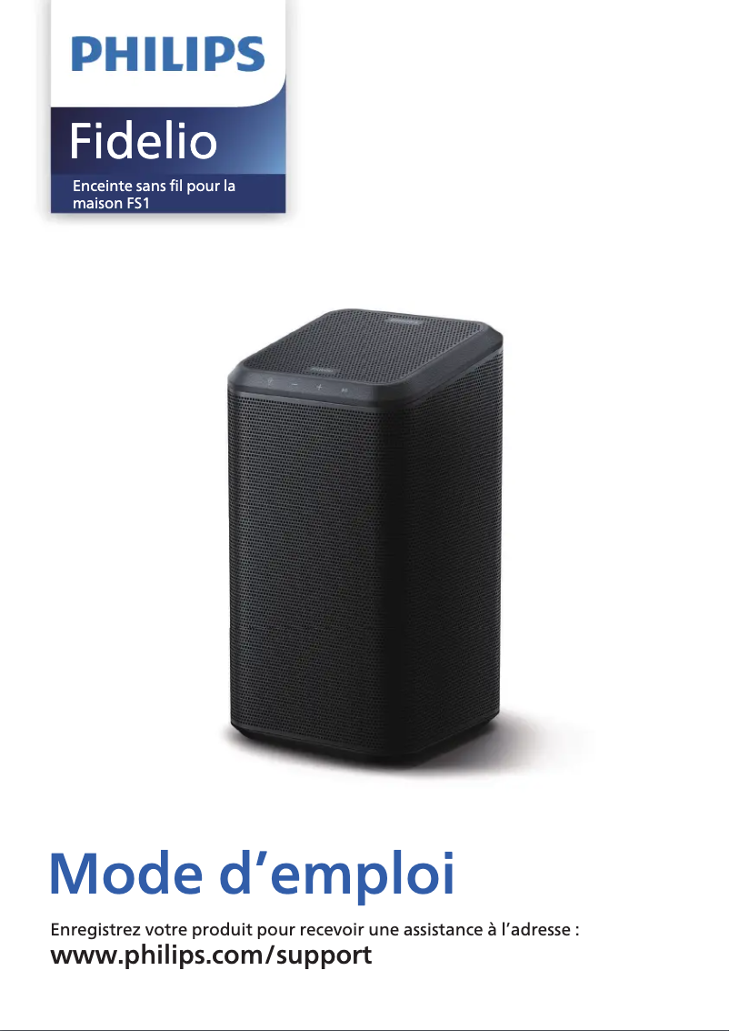 Page 1 de la notice Manuel utilisateur Philips Fidelio FS1