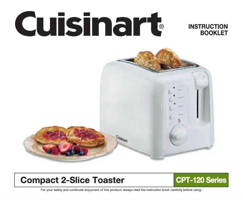 Image de la première page du manuel de l'appareil Compact CPT-120