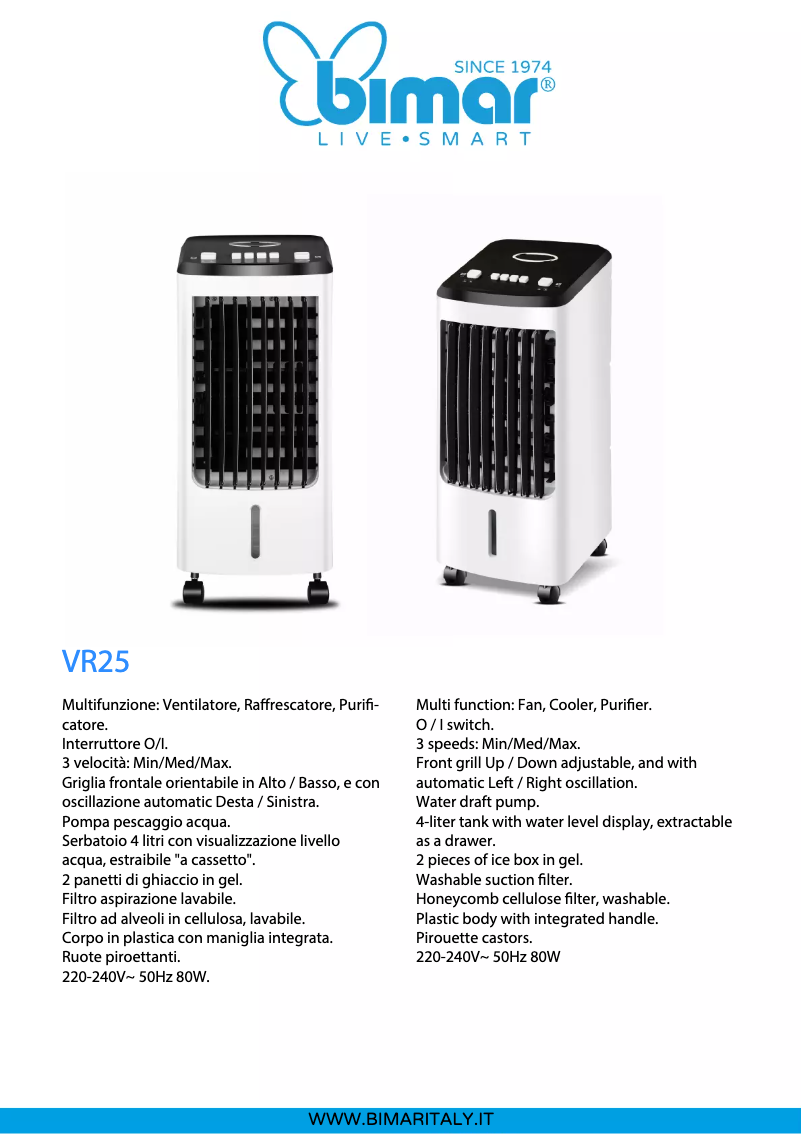 Image de la première page du manuel de l'appareil VR25